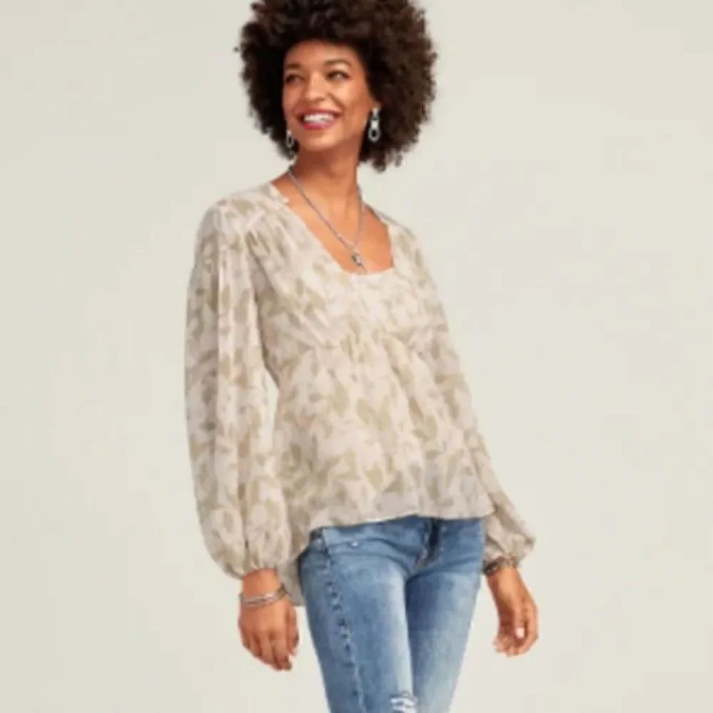 Cabi Couplet Blouse/Tank 2 Piece Set